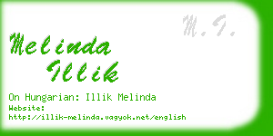 melinda illik business card